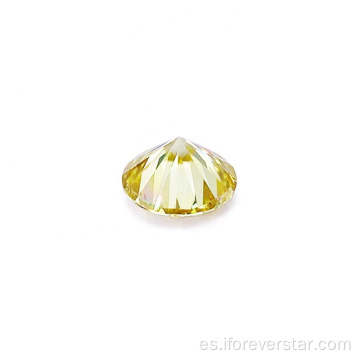 Diamante de piedra moissanite de color amarillo claro